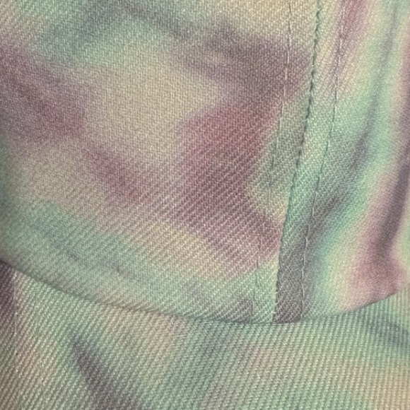 NWT Hurley Pastel Tie Dye Baseball Cap, Teal and Purple - Picture 9 of 9